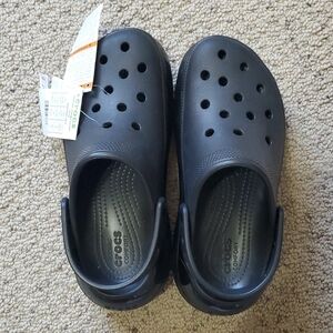 NWT Crocs Classic Mega Crush Clog - Black Womens 8or Mens Sz 6
